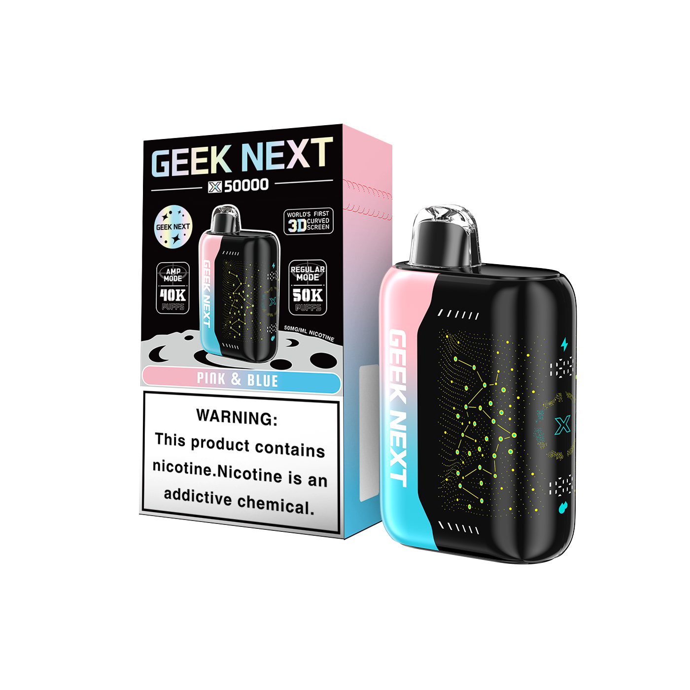 GEEK NEXT X50000 50K|PINK&BLUE 50K|6917673165766| Pack of 5