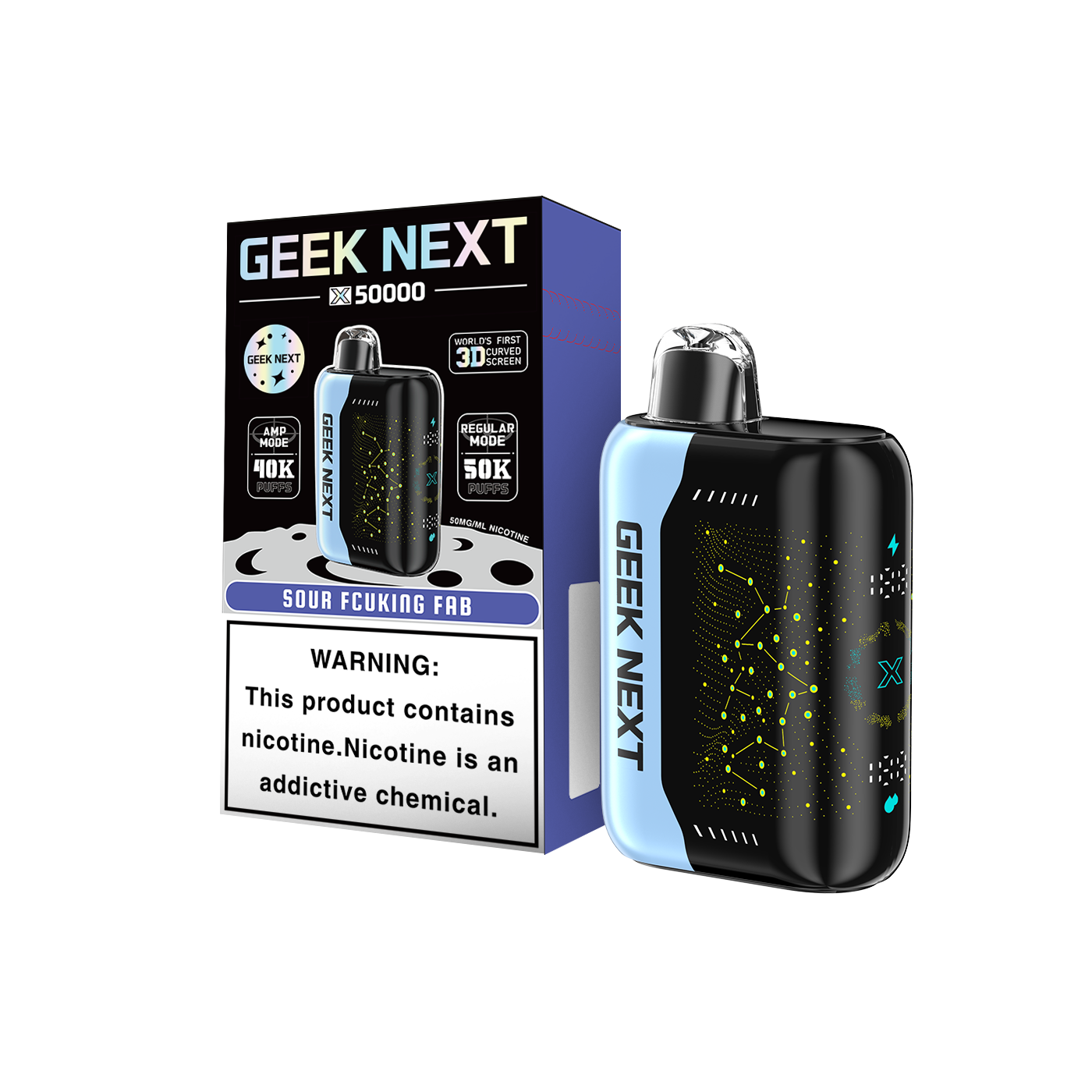 GEEK NEXT X50000 50K|SOUR FCUKING FAB 50K|6917673165650| Pack of 5