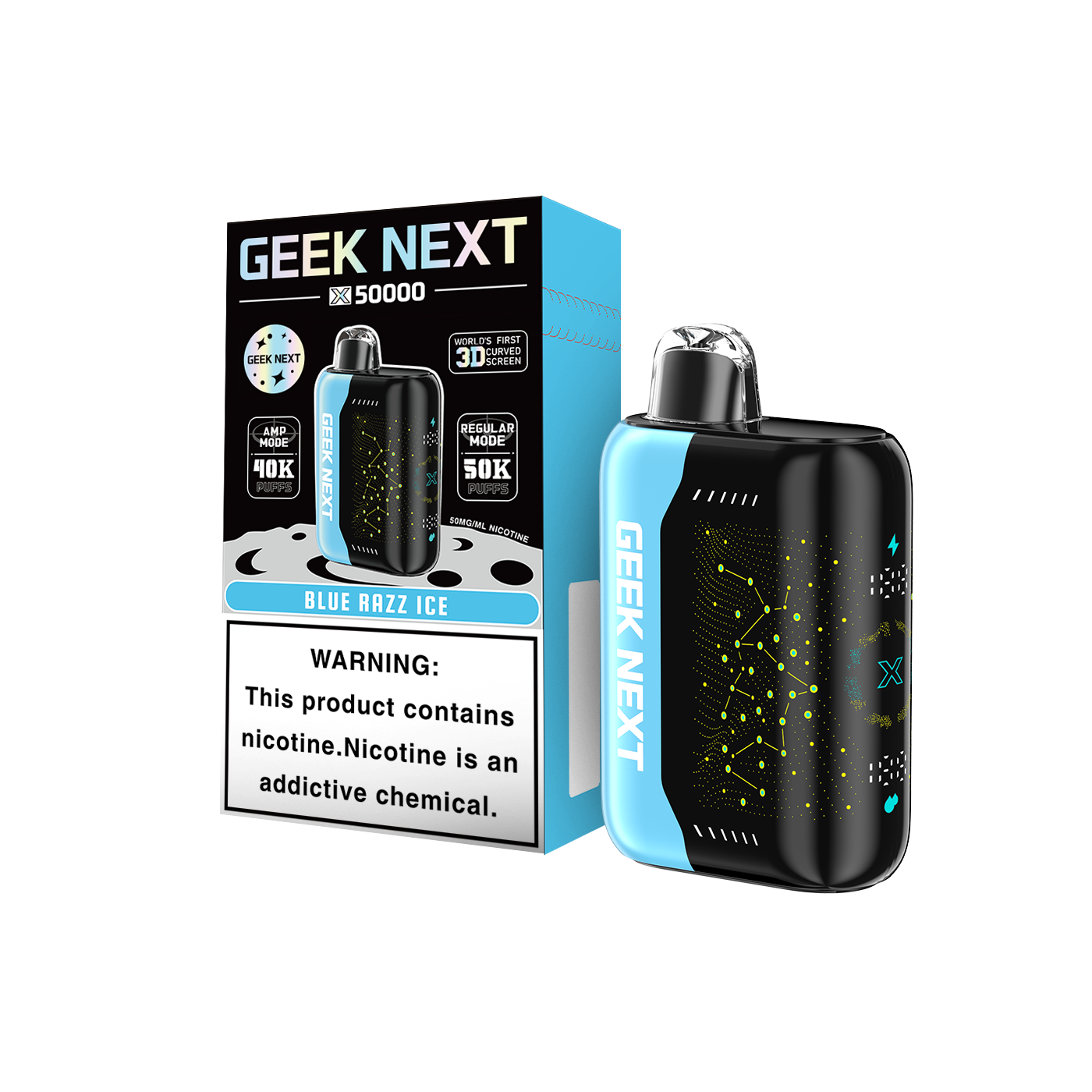 GEEK NEXT X50000 50K|BLUE RAZZ ICE 50K|6917673165681| Pack of 5