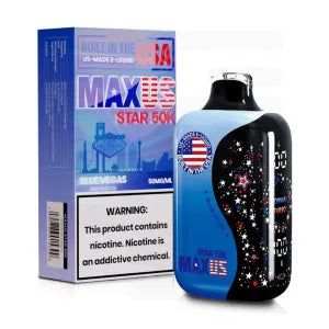 192786015399|MAXUS STAR 50K USA |MAXUS STAR BLUE VEGAS BLUE RAZ ICE 50K|Pack of 5