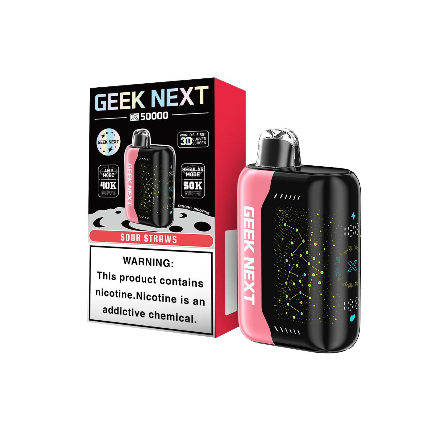 GEEK NEXT X50000 50K|STRAWBERRY B-POP 50K|6917673165735| Pack of 5