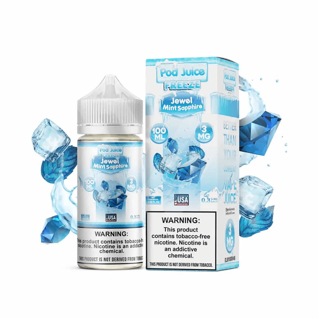 POD JUICE JEWEL MINT SAPPHIRE FREEZE 100ML 3MG