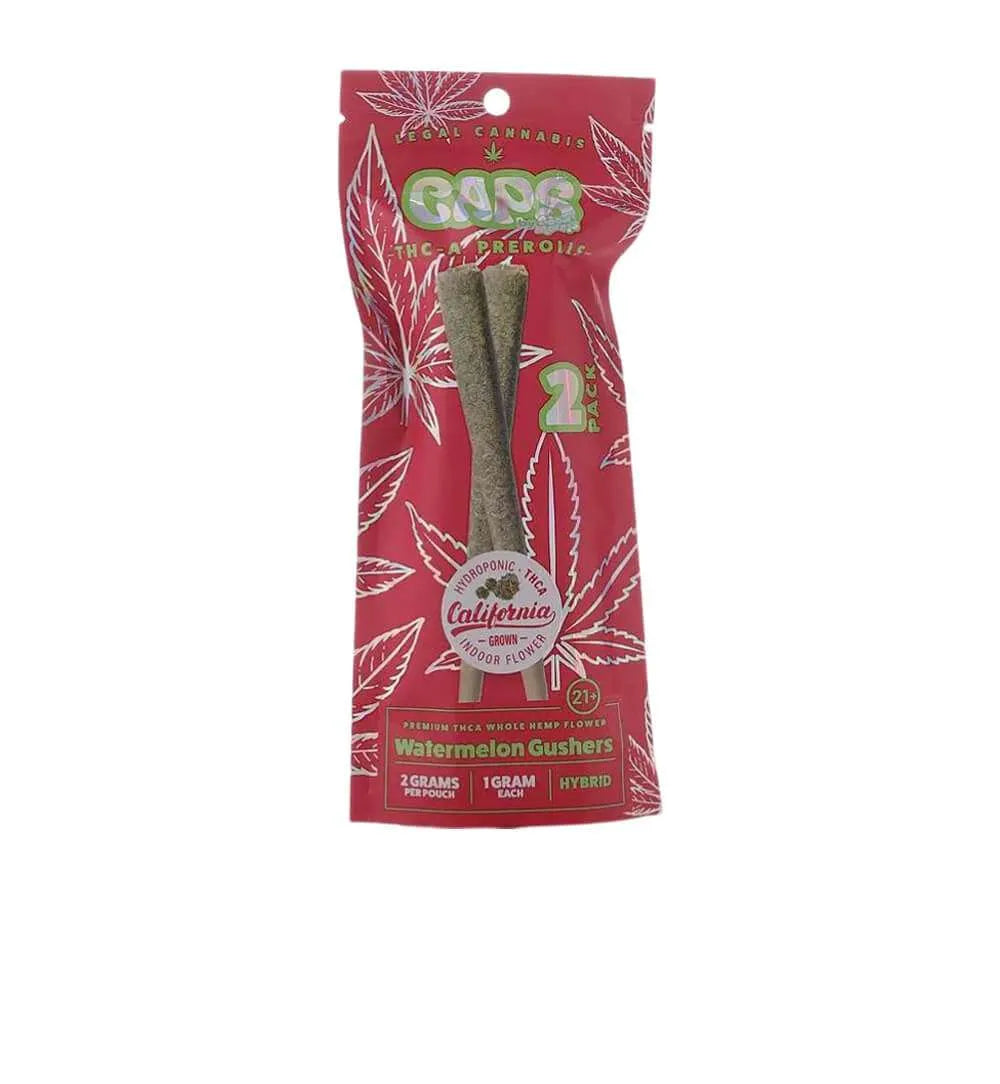 CAPS INDOOR PREROLLS WTRMLN GUSHERS HYB 1GM|749355088768|Pack Of|10