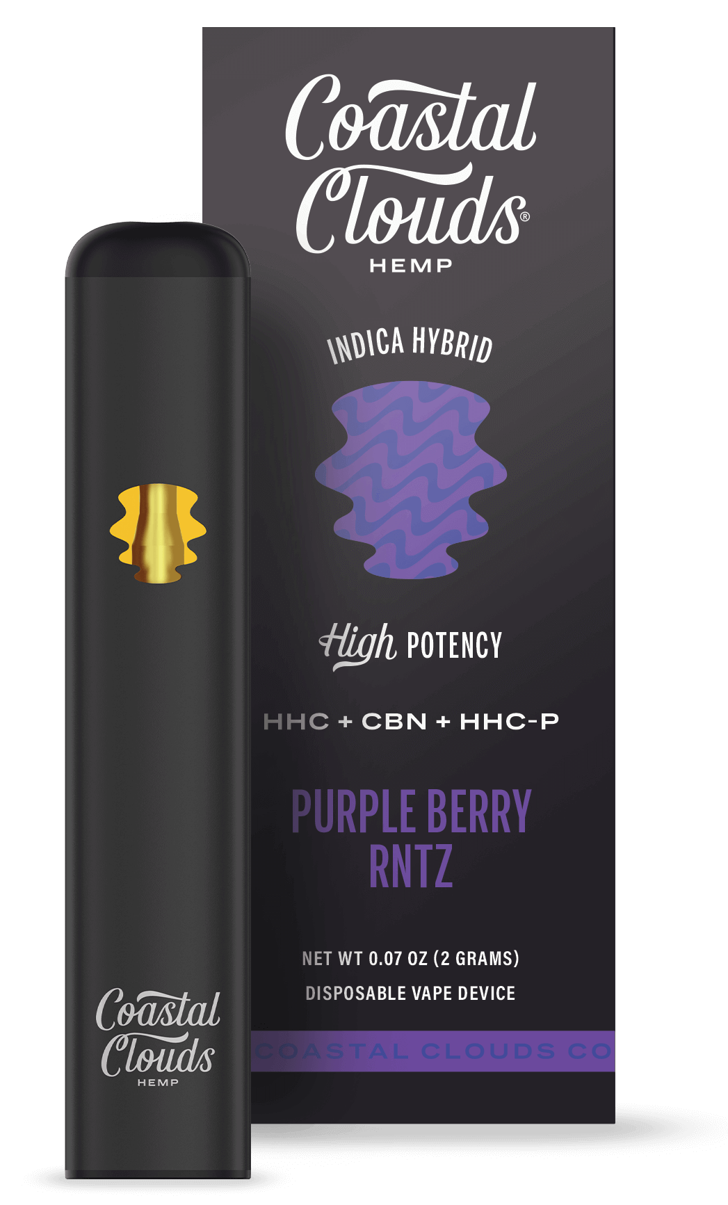 COASTAL CLOUDS PURPLE BERRY RNTZ INDICA HYB 2G|684417990828|Pack Of|10