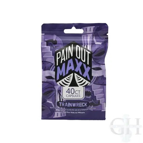PAIN OUT MAXX KRATOM CAPSULE trainwreck 40CT