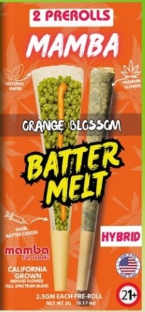 MAMBA BATTER MELT PROLL| ORANGE BLOSSOM HYBRID 5GM|643556215377|PK OF 10