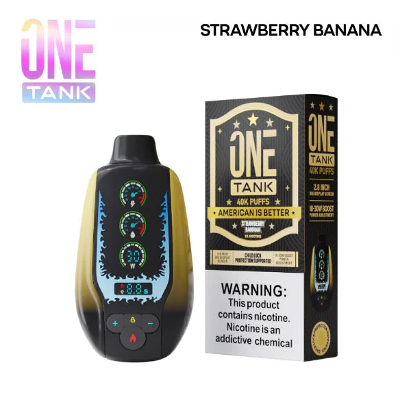 ONE TANK 40K|ONE TANK STRAWBERRY BANANA 40K|850077376382|Pack of 5