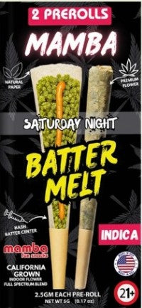MAMBA BATTER MELT PROLL| SATURDAY NIGHT INDICA 5GM|643556215315|PK OF 10