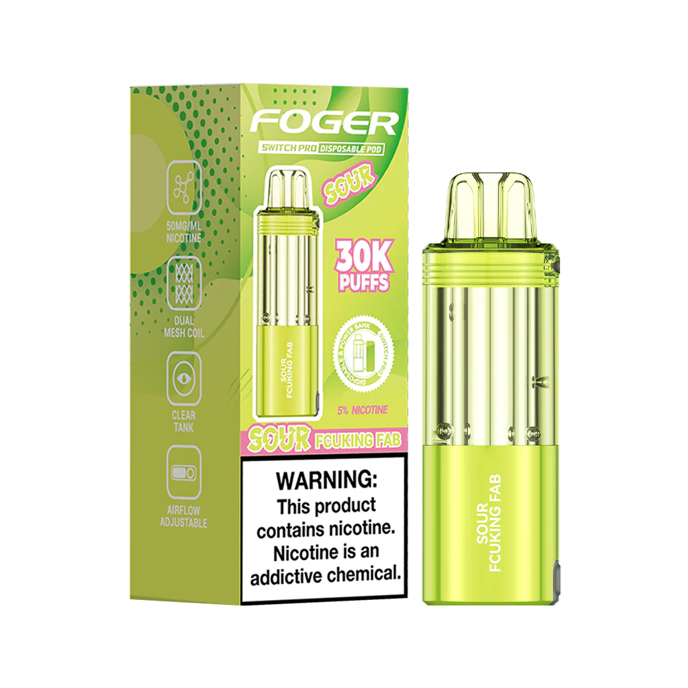 FOGER SWITCH PRO POD SOUR FCUKING FAB 30K|6971824064261|Pack Of|5