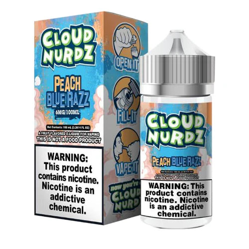 CLOUD NURDZ PEACH BLURAZ 100ML 6MG