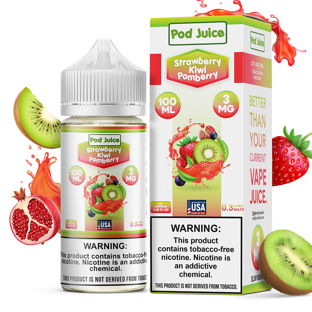 POD JUICE STRAWBERRY KIWI POMBERRY 3MG 100ML