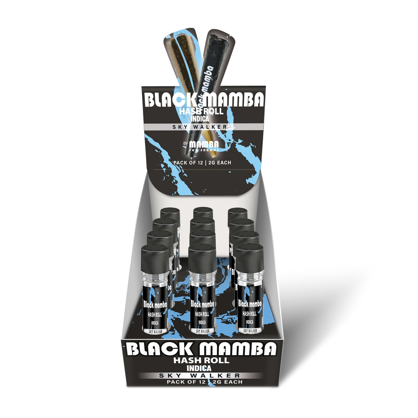BLACK MAMBA HASH ROLL| SKY WALKER INDICA PROLL 2GM|0602581753872|PK OF 12