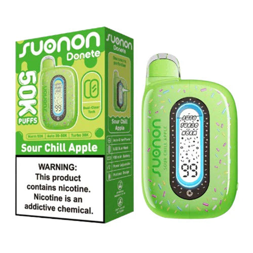 SUONON DONETE USA 50K|SUONON DONETE USA SOUR CHILL APPLE 50K|850079257122|Pack of 5