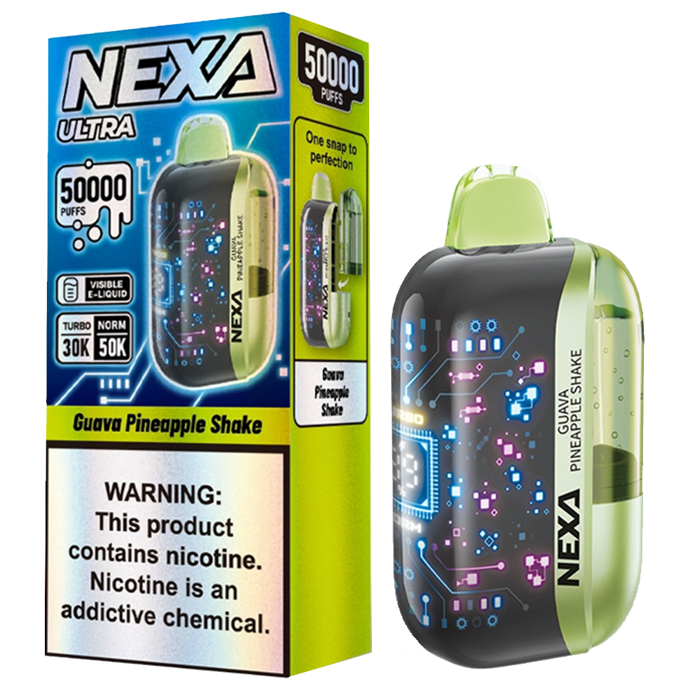 NEXA ULTRA WHITE GUAVA PINAPPLE SHAKE 50K|4897136547877|Pack Of|5