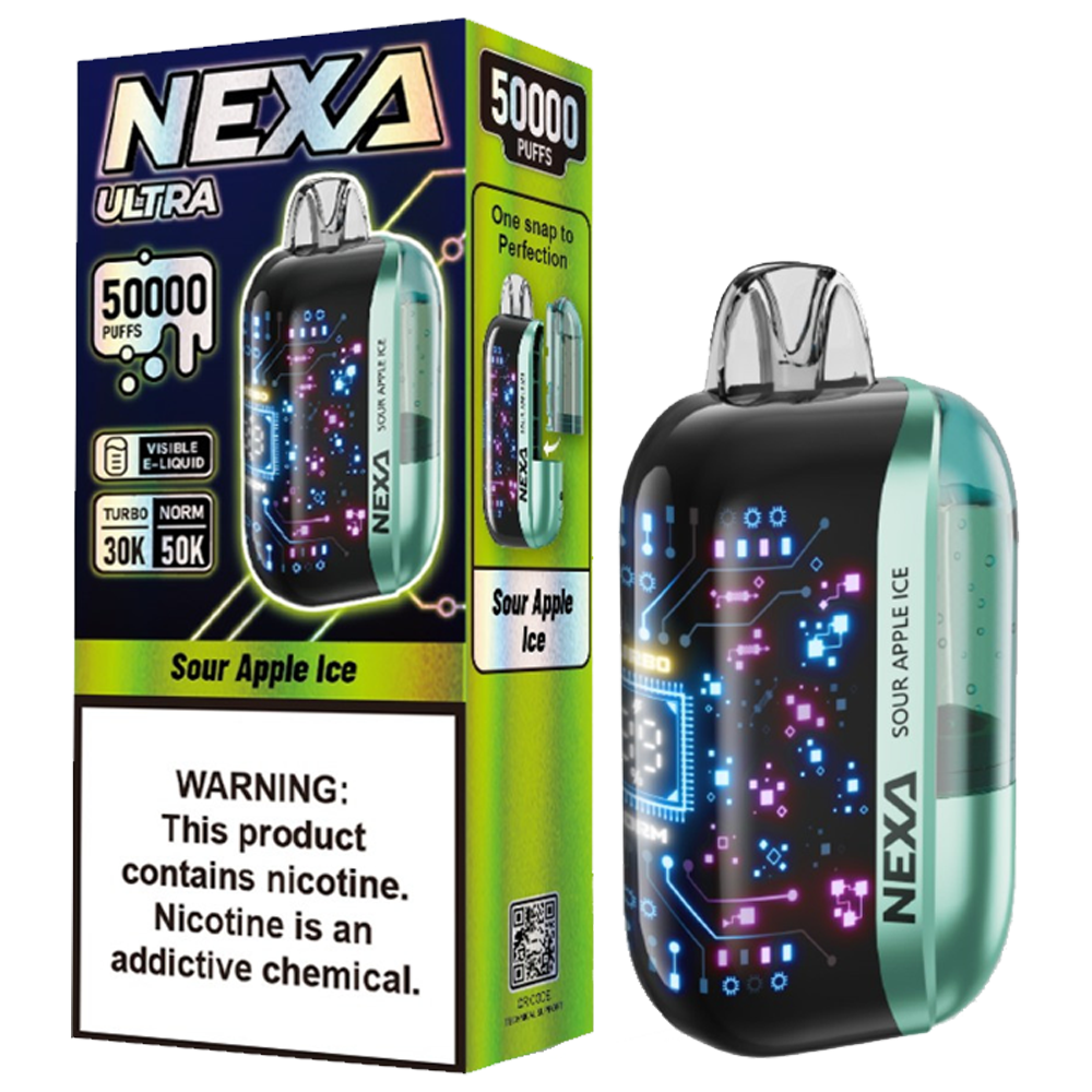 NEXA ULTRA SOUR APPLE ICE 50K|4897136543336|Pack Of|5