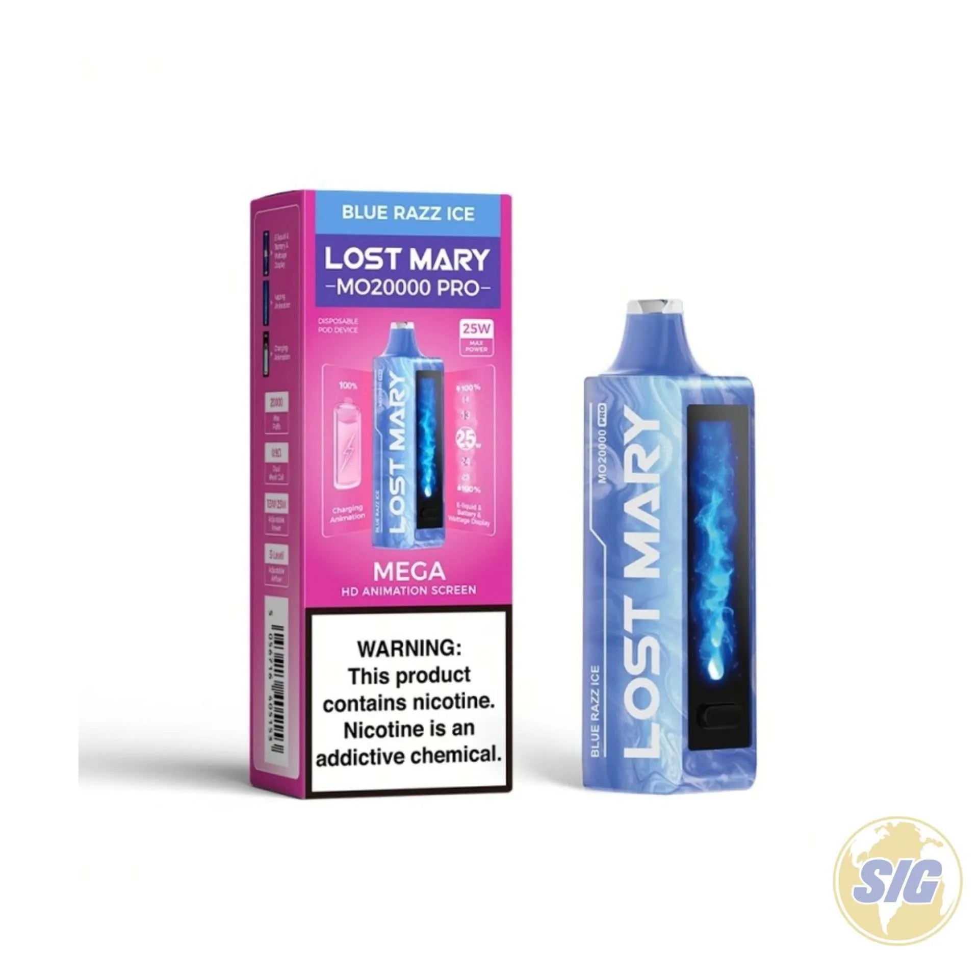 LOST MARY MO PRO BLUE RAZZ ICE 20K|5056716405153|Pack Of|5