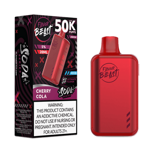 FLAVOR BEAST 50K|FLAVOR BEAST XBM50 CHERRY COLA ICED 50K|827152236008