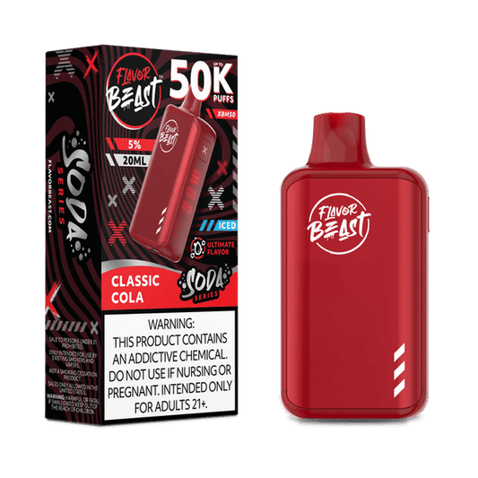 FLAVOR BEAST 50K|FLAVOR BEAST XBM50 CLASSIC COLA 50K|827152235889