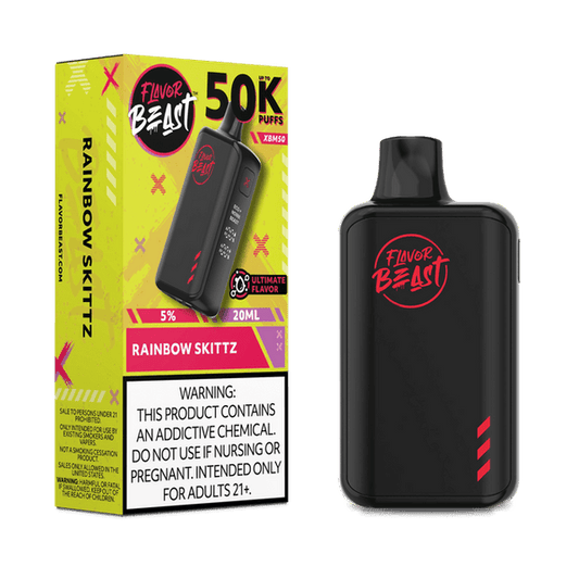FLAVOR BEAST 50K|FLAVOR BEAST XBM50 RAINBOW SKITTZ 50K|827152235858