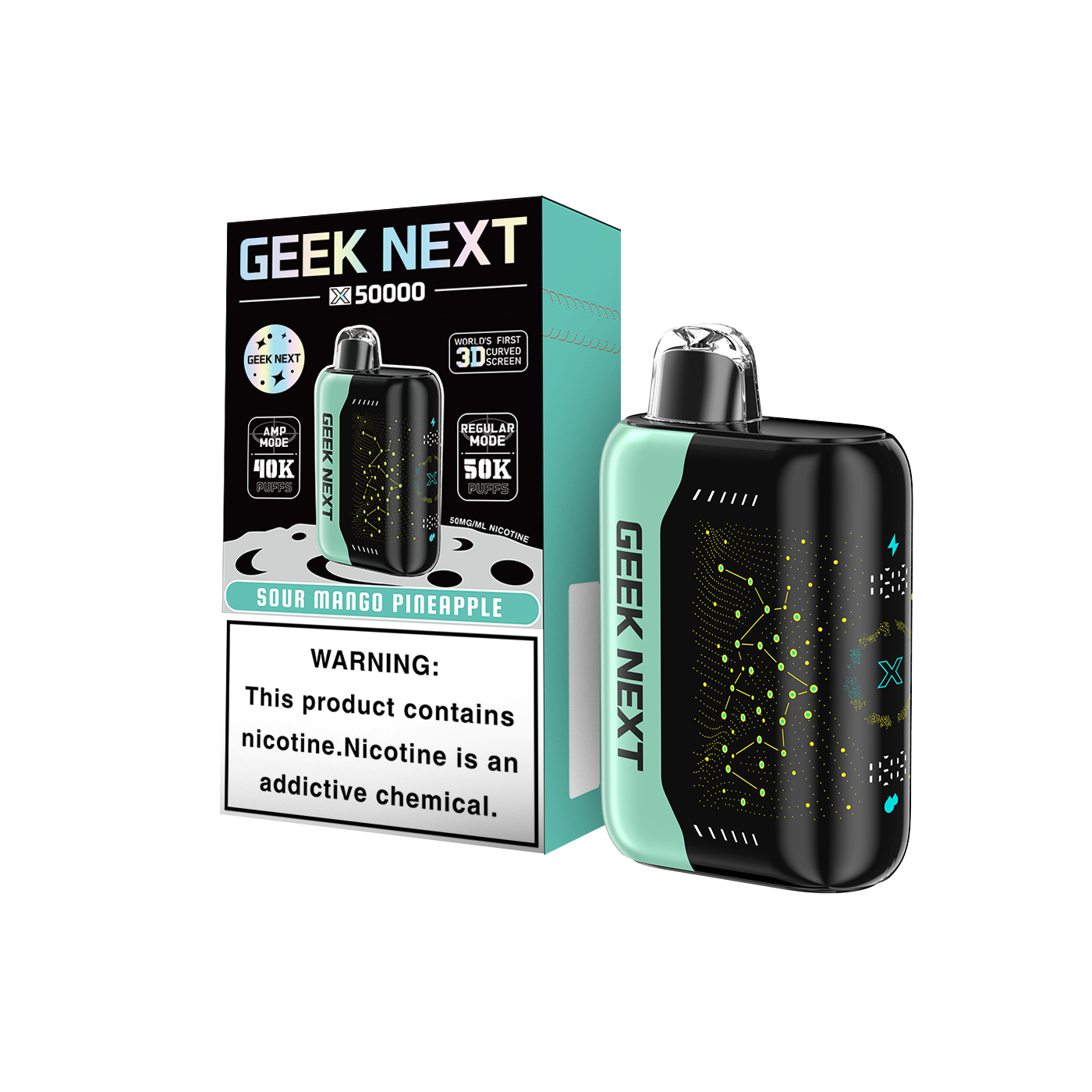 GEEK NEXT X50000 50K|SOUR MANGO PINEAPPLE 50K|6917673165643| Pack of 5