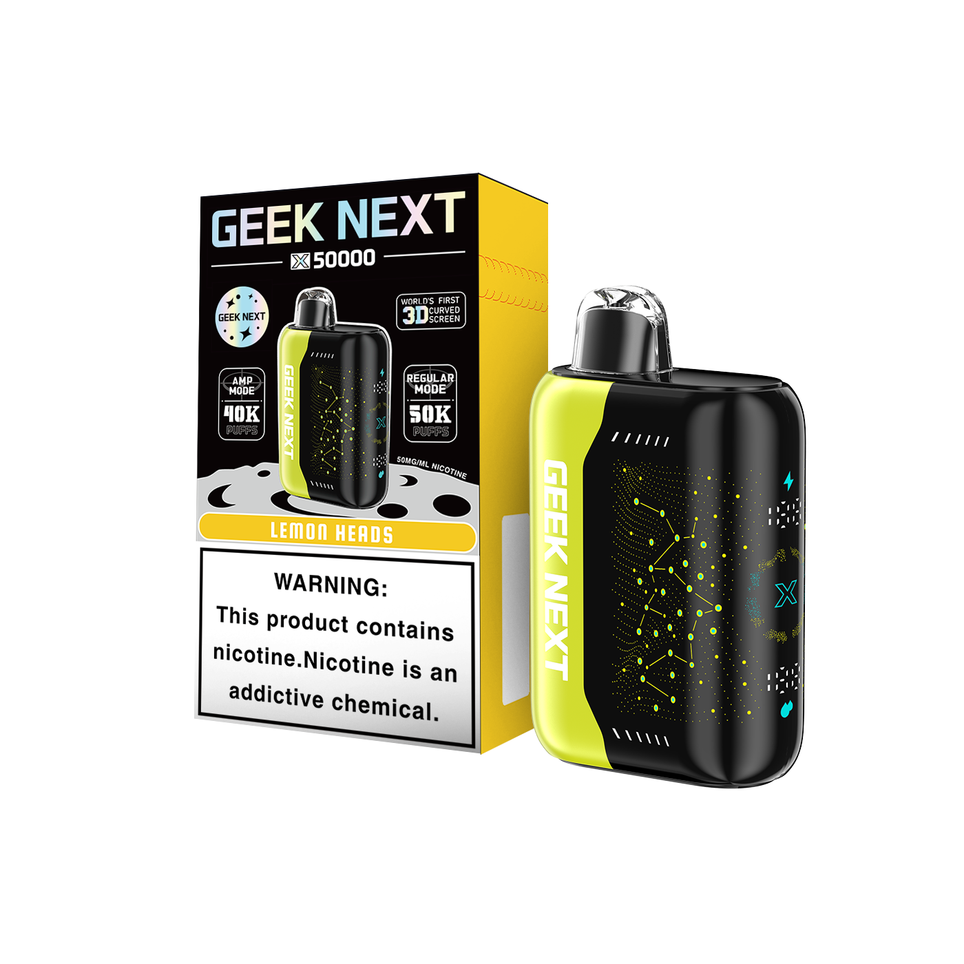 GEEK NEXT X50000 50K|LEMON HEADS 50K|6917673165667| Pack of 5