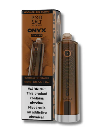 POD SALT ONYX CLOUD BUTTERSCOTCH TOBACCO 25K|5056598164995|Pack Of|5