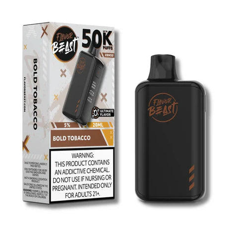 FLAVOR BEAST 50K|FLAVOR BEAST XBM50 BOLD TOBACCO 50K|827152235940