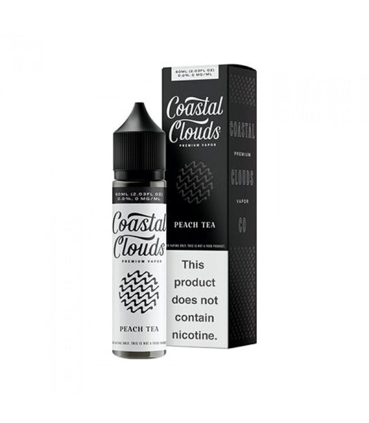 COASTAL CLOUDS PEACH TEA 60ML 0MG