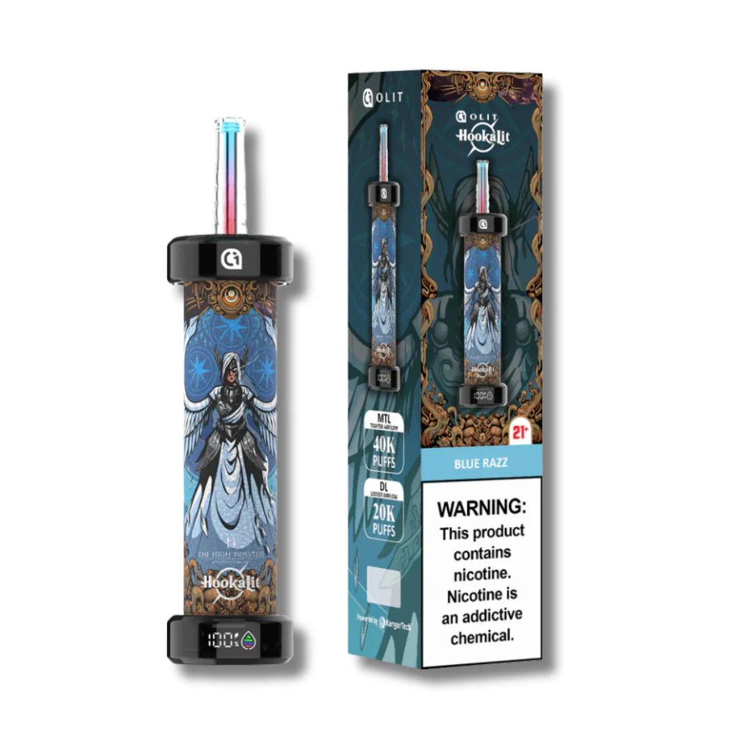 OLIT HOOKALIT BLUE RAZZ 40K|6975569846885|Pack Of|5