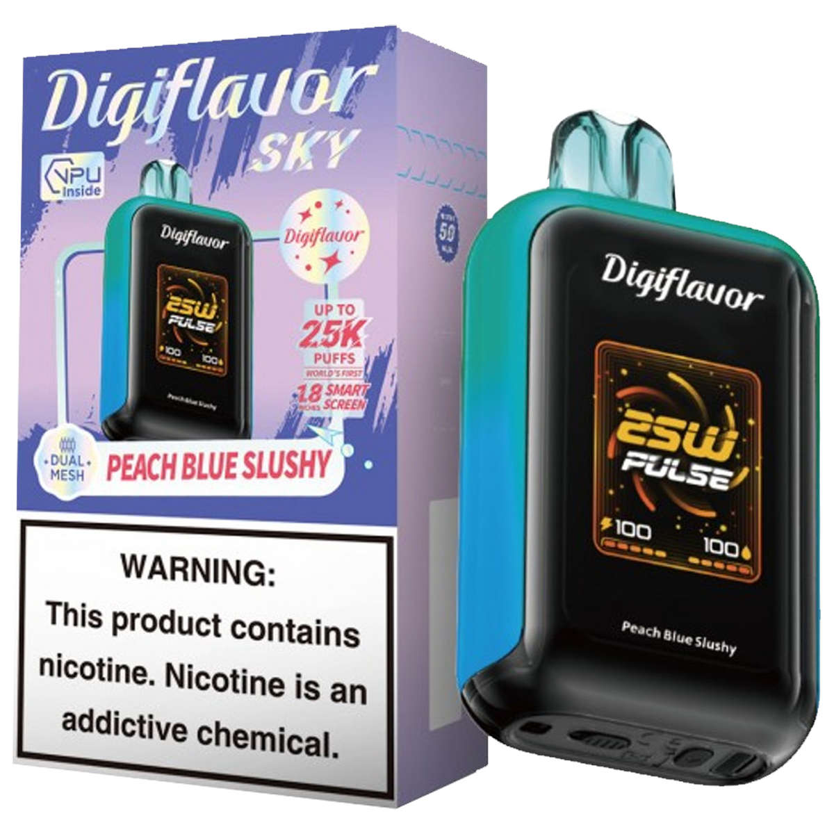 GEEK BAR DIGI SKY PEACH BLUE SLUSHY 25K|810164280213|Pack Of|5