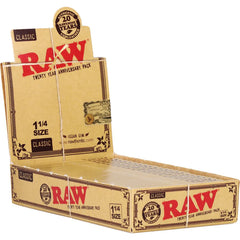 RAW PAPERS CLASSIC 20TH ANIVERSARY 1 1/4 50PK 24CT BOX
