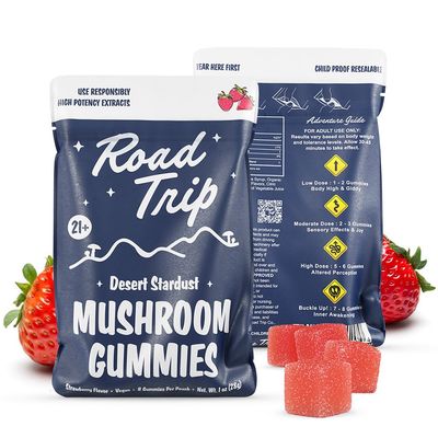 ROAD TRIP MUSHROOM GUMY STRAWBERRY 28GM|608539272204|Pack Of|30