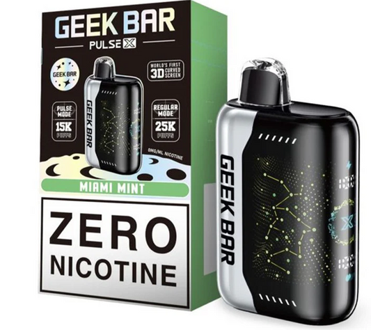 GEEK BAR PULSE MIAMI MINT ZERO PER 25K|810164282361|Pack Of|5