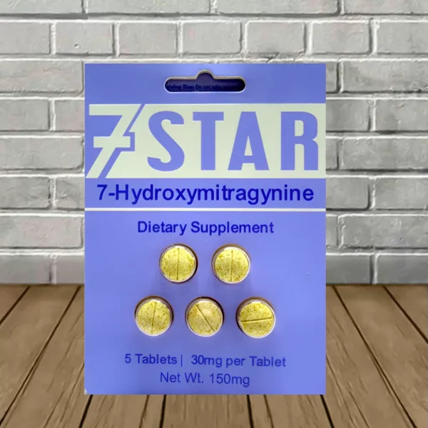 7 STAR HYDROXYMITRAGYNINE PILLS 5CT 30MG