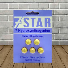 7 STAR HYDROXYMITRAGYNINE PILLS 5CT 30MG