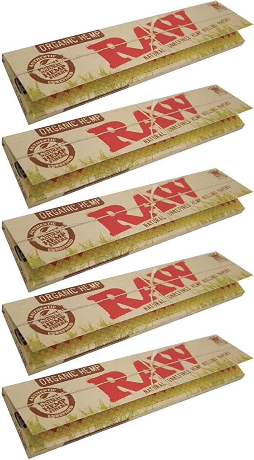 RAW ORGANICKING SIZE SLIM ROLLING PAPER 50CT