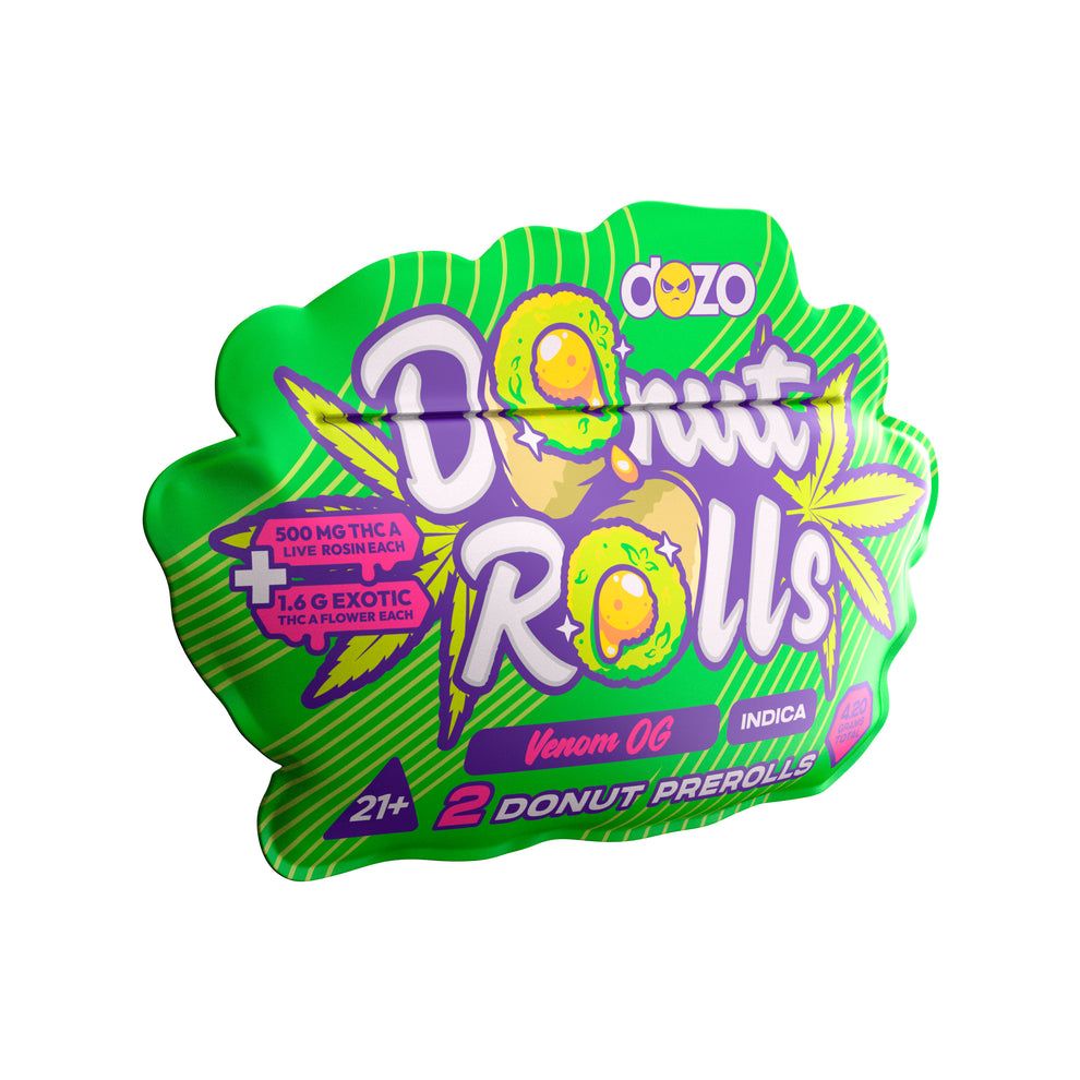 DOZO DONUT PROLLS LR VENOM OG INDICA 4.2G|767461339390|Pack Of|5