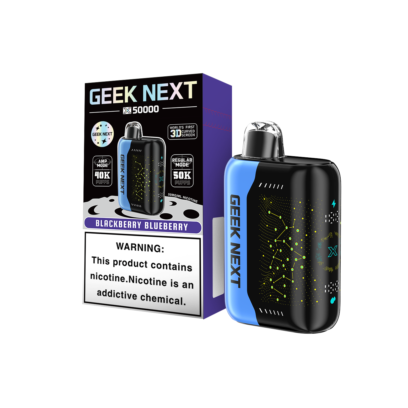 GEEK NEXT X50000 50K|BLACKBERRY BLUEBERRY 50K|6917673165742| Pack of 5