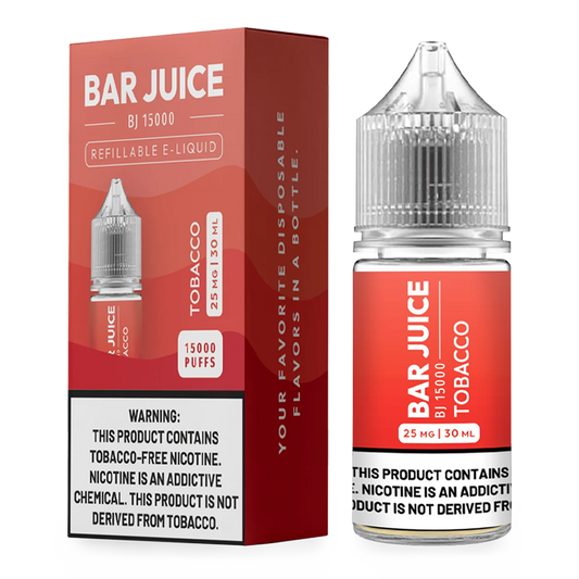 BAR JUICE TFN ELIQUID 30ML 25MG TOBACCO