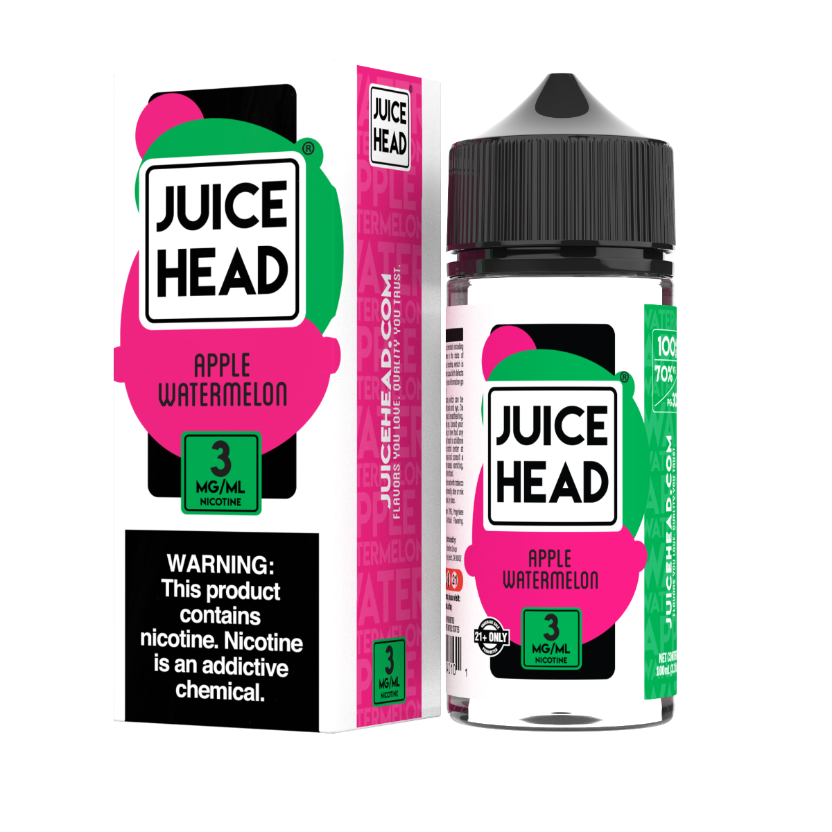 JUICE HEAD APPLE WATERMELON 3MG 100ML