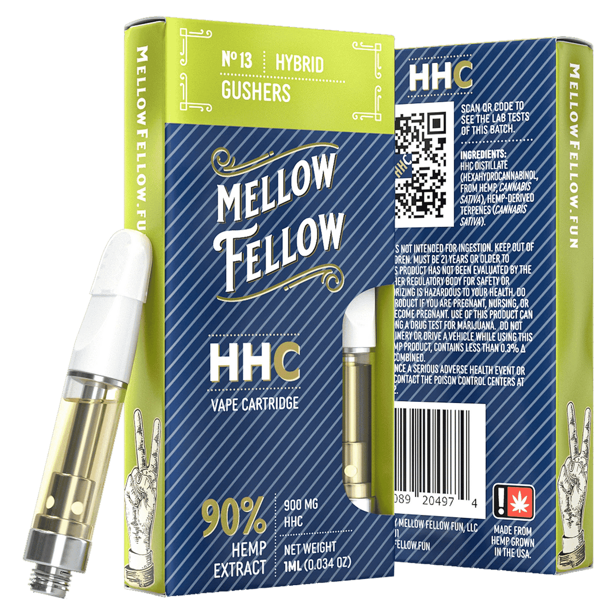 MELLOW FELLOW HHC GUSHERS HYBRID 900MG