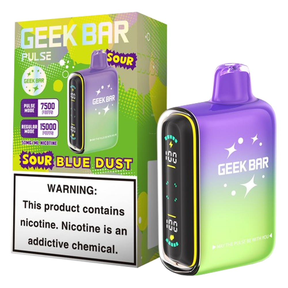 GEEK BAR PULSE SOUR BLUE DUST 15K|810164280824|Pack Of|5
