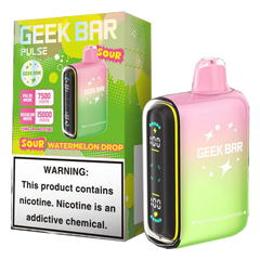 GEEK BAR PULSE SOUR WATERMELON DROP 15K|810164280848|Pack Of|5