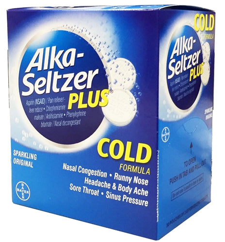 Alka Seltzer Plus Single Pack Cold Blister 12 x 1 12cs|655708128305|Pack Of|12