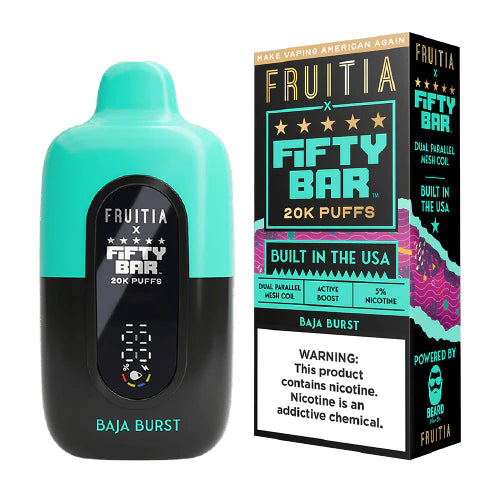 FIFTY BAR FRUITIA BAJA BURST 20K|850065626697|Pack Of|5