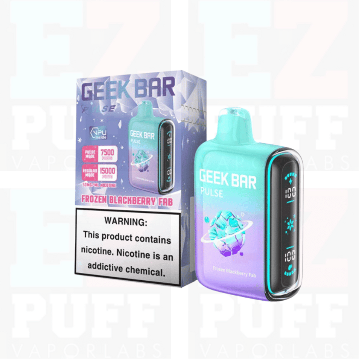 GEEK BAR PULSE FROZEN BLKBRY FAB 15K
