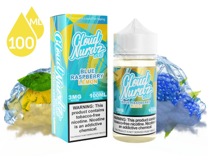 CLOUD NURDZ TFN ICED BLUE RASPBERRY LEMON 3MG 100ML