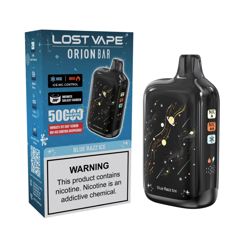 ORION BAR BLUE RAZZ ICE 50K|6941881826355|Pack Of|5