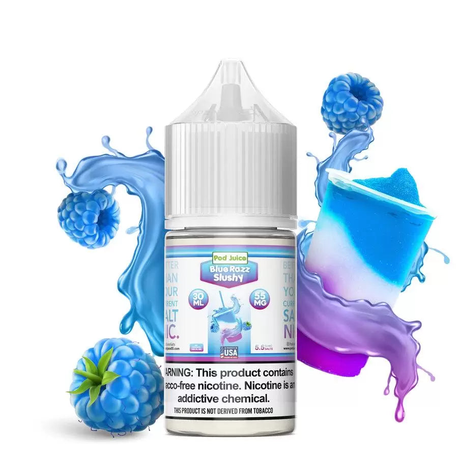 POD JUICE SALT TFN BLUE RAZZ SLUSHY 30ML 35MG