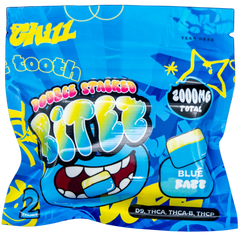 DOUBLE STACKED BITES D9 BLUE RAZZ GUMY 2000MG|749565997737|Pack Of|60